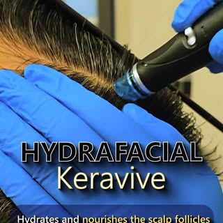 "Revive your scalp, revive your hair 💡 Keravive Hydrafacial for healthier, fuller hair 🌸 #Keravive