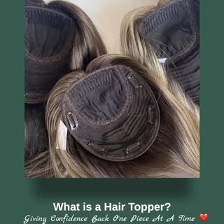 ✨ All you need to know about Hair Toppers ✨

A hair topper is a partial hairpiece designed to add co