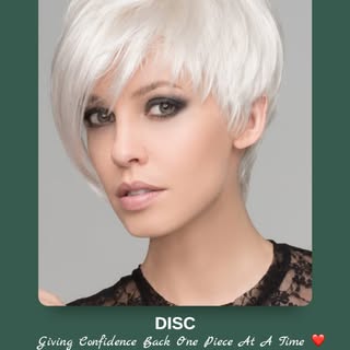 Style - Disc Wig by Ellen Wille 
Collection- Hair Power Collection.
Colour - platinum Blonde
A short