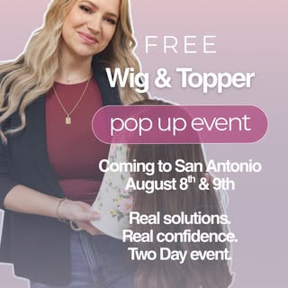 We’ve made a big decision…

Our San Antonio Wig & Topper Consultations are now completely FREE. 🤍

