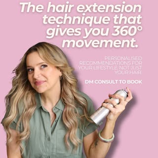 The hair extension technique that gives you 360° movement. One of the reasons we love K-Tip hair ext