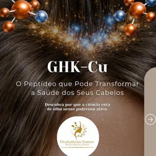 ✨O GHK-Cu✨ É um peptídeo de cobre naturalmente presente no organismo e estudado por sua ação na rege