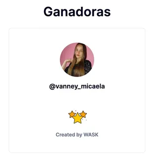 Tenemos ganadora de nuestro sorteo!!

Felicitaciones @vanney_micaela