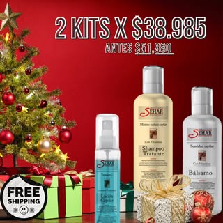 *SUPER PROMO DE DICIEMBRE**
DOS MESES DE TRATAMIENTO (Ahorrá $10.000) ENVIO GRATIS!

DOS KIT TRATAMI