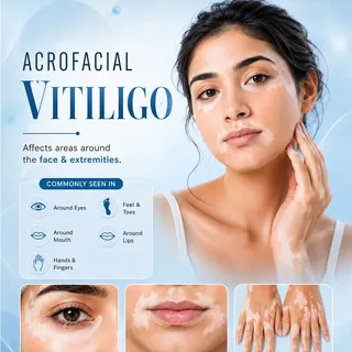 Did you know? Vitiligo can affect more than just the skin—it commonly appears around the eyes, lips,