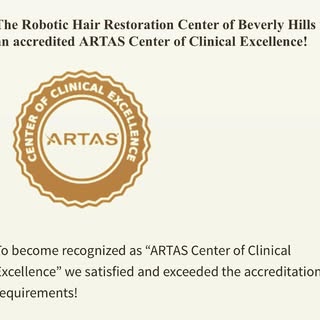 As an #ARTAS center of excellence we strive for the best. We have the newest robot upgrades and are 