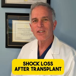 Here’s what you need to know about shock loss before you get a hair transplant! #hairloss #hairtrans