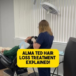 Let’s breakdown how our new Alma TED hair loss treatment works! #hairloss #hairrestoration #hairloss