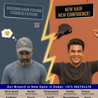 Transform your look in just 90 minutes with Golden Hair Fixing Non-Surgical Hair Replacement! Experi
