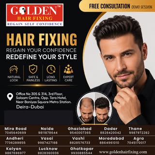 Hair loss around the front hairline, temples, or crown could be an early sign of Male Pattern Baldne
