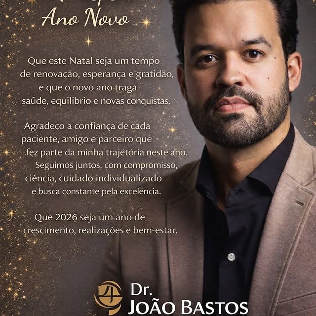 ✨ Feliz Natal e um excelente Ano Novo ✨

Que 2026 seja um ano de saúde, propósito e evolução.
Obriga