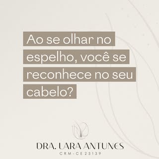 Quando você se olha no espelho, você se reconhece no seu cabelo?

A forma como você se vê muda tudo.