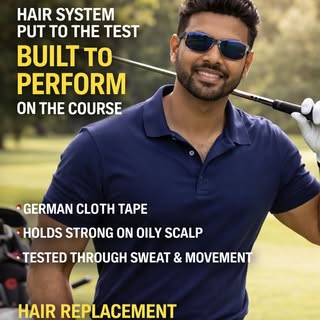 Oily skin. Active lifestyle. Zero compromises.

For Vineet, we installed a fully customized hair sys