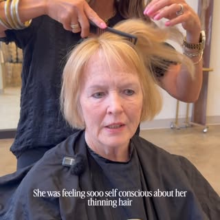 She walked in feeling embarrassed. She walked out feeling like herself again. 💗

Hair thinning had 