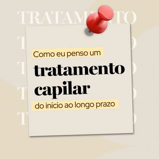Tratamento capilar não é uma lista fixa de coisas pra fazer! ✨
Ele é construído em etapas, e cada um