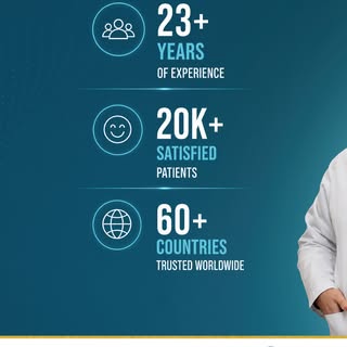 Proven expertise, trusted worldwide 👑✨

With over 23 years of clinical experience, 20,000+ satisfie