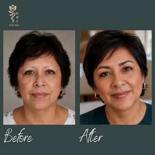 This brow transplant before and after shows the power of precision, artistry, and a personalized app