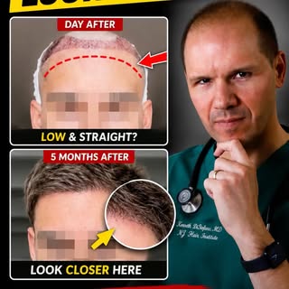 At five months, the growth is still evolving. But the permanent decisions behind a hair transplant a