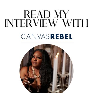 I recently sat down with @canvasrebel to speak about myself, my business, and my journey!💫 It’s bee