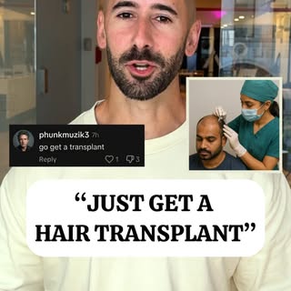 “Just get a hair transplant” is a popular retort told to people losing their hair.  As if a hair tra