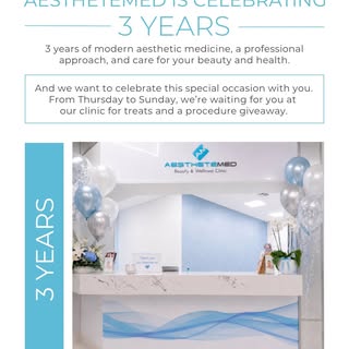 For AestheteMed, these 3 years have been filled with a deep passion for what we do, continuous growt