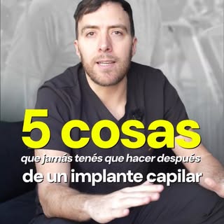 En Medical Hair te acompañamos en cada etapa. 
🤝 Si ya te hiciste un implante capilar, tomá nota: 5