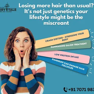 Your are worry about your hair fall !!🚨

Losing more hair than usual? It's not just genetics, your 