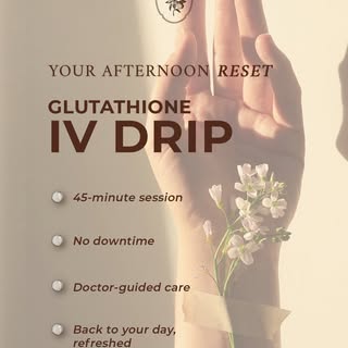 Your lunch break can do more than recharge your schedule, it can recharge you.

A Glutathione IV Dri