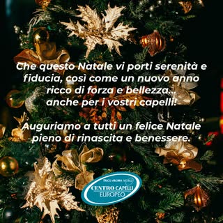 Tutto lo staff del #CentroCapelliEuropeo vi augura un felicissimo #Natale 🎄🥂🍾