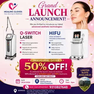 🎉 GRAND LAUNCH ANNOUNCEMENT 🎉

Healing Gloves Clinic & Aesthetics is excited to introduce two adva
