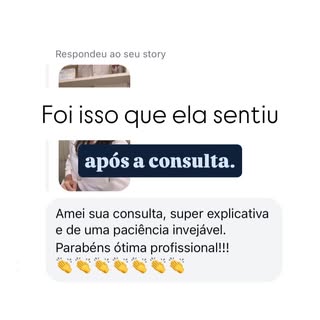 Existem elogios que vão muito além de um “deu certo”.

Quando um paciente diz que se sentiu ouvido, 