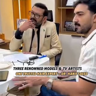 Three renowned models and celebrated TV artists have officially begun their hair restoration journey