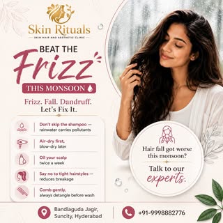 Frizz, fall, dandruff — monsoon hair struggles are real. 🌧️

A few simple habits can protect your h