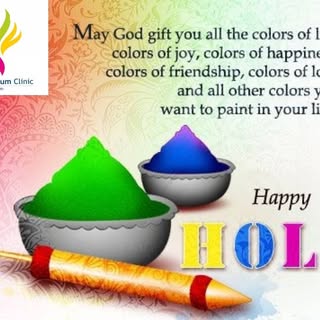 Millennium clinic vapi wishes everyone a very happy holi and dhuleti to everyone 😊