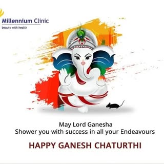 Millennium clinic vapi wishes everyone a very happy #ganeshchaturthi !! 😊🙏🙏