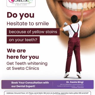 Do you hesitate to smile because of yellow stains on your teeth? 😔

You're not alone — but you don'