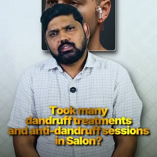 Salon treatments failed? It’s time for real dermatology. 🛑
Fine powder = Dandruff.
Thick crusty sca