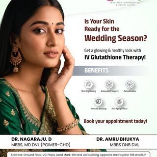 Is your skin ready for the wedding season? 👰✨

Get that glowing, healthy bridal look with IV Glutat