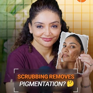 “Scrub harder and pigmentation will disappear.” ❌

One of the biggest skincare myths.

If you have p