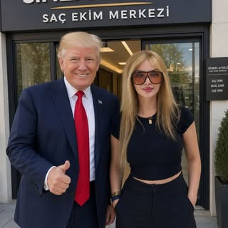 Trump, NATO’dan önce Sinem Ayseli Saç Merkezi’ne geldi.🤩