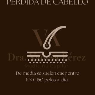 Media de pérdida de cabello
