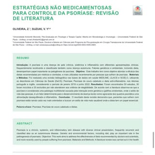 Como a alimentação pode ajudar a controlar a psoríase? 🌿🥑 (artigo da Advances in Nutritional Scien