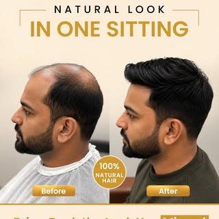 One sitting. Zero surgery. 100% natural hair. ✨
This is what a non-surgical hair replacement can do 