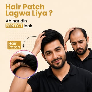 Hair Patch lagwa liya? 💇‍♂️
Ab har din perfect look guaranteed ✨
No more bad hair days, just confid