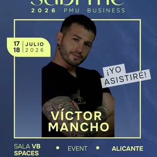 Muy feliz de anunciar que este 17 y 18 de julio asistiré al congreso @sublimepmu 2026 en Alicante 🙌