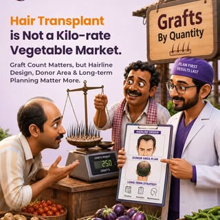 More grafts don't always mean better results.

A successful hair transplant is not about chasing the