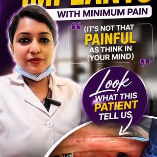 🦷 Think dental implants are painful? Think again!

One of our patients received 6 dental implants a
