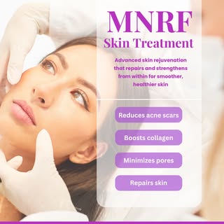✨ Acne scars, open pores & uneven skin? It’s time to level up your skincare with MNRF! 💜

Healthy, 