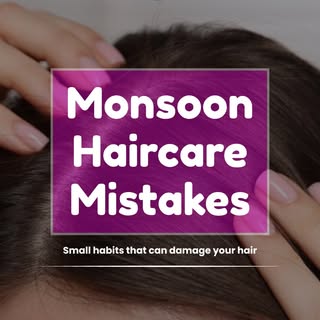 Your monsoon haircare routine could be damaging your hair without you realizing it! 👀🌧️

Monsoon b