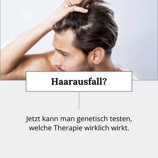 Haarausfall individuell behandeln.

Mit dem TrichoTest analysieren wir genetisch,
welche Therapie be